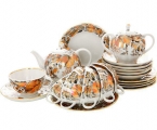 Lomonosov Imperial Porcelaine Tulip My Garden Tea Set 6/20