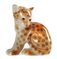 Cheetah Baby Imperial Lomonosov Porcelain Figurine