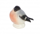 Winter Bullfinch Big Lomonosov Imperial Porcelain Figurine