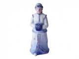 Lomonosov Porcelain Christmas New Year Figurine Blue Snow Maiden