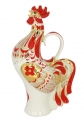 Lomonosov Imperial Porcelain Whiskey/Vodka Decanter Red Rooster 17 oz/500 ml