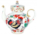 Lomonosov Imperial Porcelain Teapot Bud Rooster 11.8 oz/350 ml