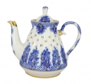 Lomonosov Imperial Porcelain Porcelain Teapot BASKET 5-Cup 25 oz/750 ml