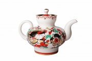 Lomonosov Imperial Porcelain Teapot Malysh Roosters 1 cup 8.5 oz/250 ml