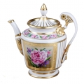 Lomonosov Imperial Porcelain Tea Pot Alexandria Recollection 27 oz/800 ml