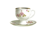  Bone China Coffee Set Cup and Saucer Enchantress 5.41 oz/160 ml 