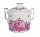 Lomonosov Imperial Porcelaine Sugar Bowl Romantic Date 13.5 oz/400 ml