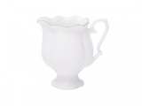 Lomonosov Imperial Porcelain Bone China Porcelain Creamer Natasha Golden Ribbon 10.8 fl.oz/320 ml