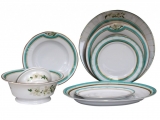 Lomonosov Porcelain Dinner Set North Aurora 24 pc