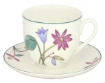 Lomonosov Imperial Bone China Cup and Saucer Meadow Flowers 6 oz/180ml