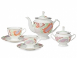 Lomonosov Porcelain Bone China Tea Set 6/14 Marietal 