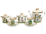 Lomonosov Imperial Porcelain Tea Set Baby Rats Thieves