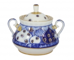 Lomonosov Imperial Porcelain Sugar Bowl Church Bells 10 oz/300 ml